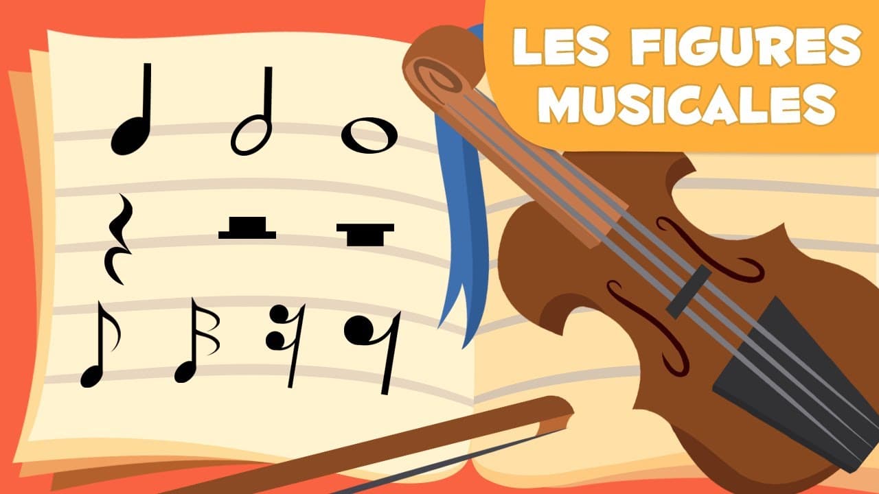 Les figures musicales : la noire, la blanche, la ronde, la croche et la double croche