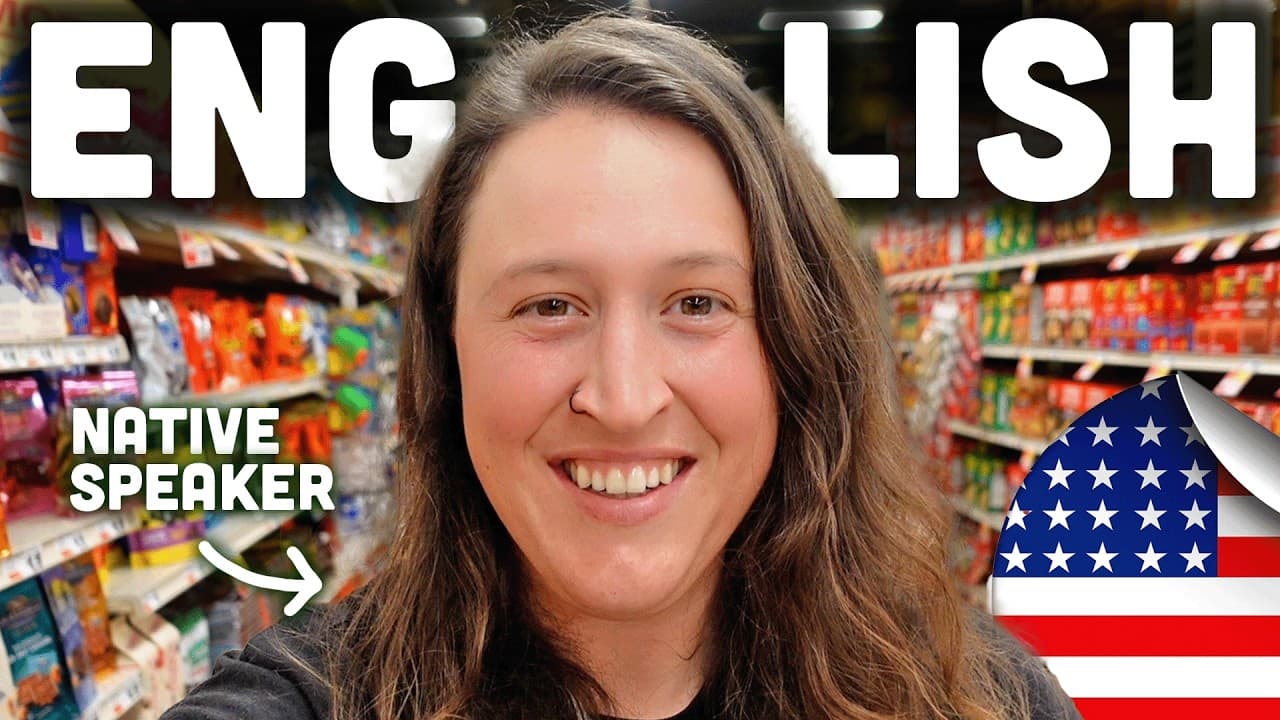 🟡 Real-Life American English at the Grocery Store! (English Comprehensible Input)