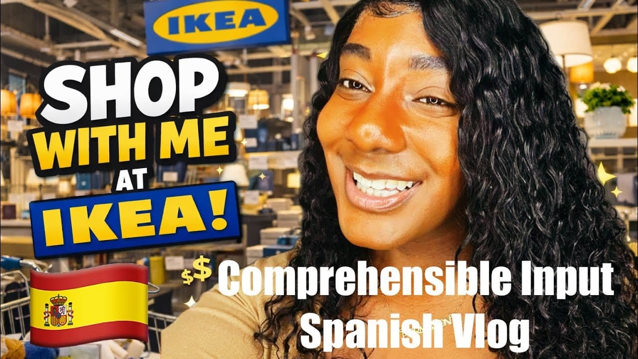 🇪🇸Learn Spanish at IKEA ATL🛒🛋️ | Comprehensible Input Vlog 🎥| Aprende Español📝 | Beginner Spanish✅