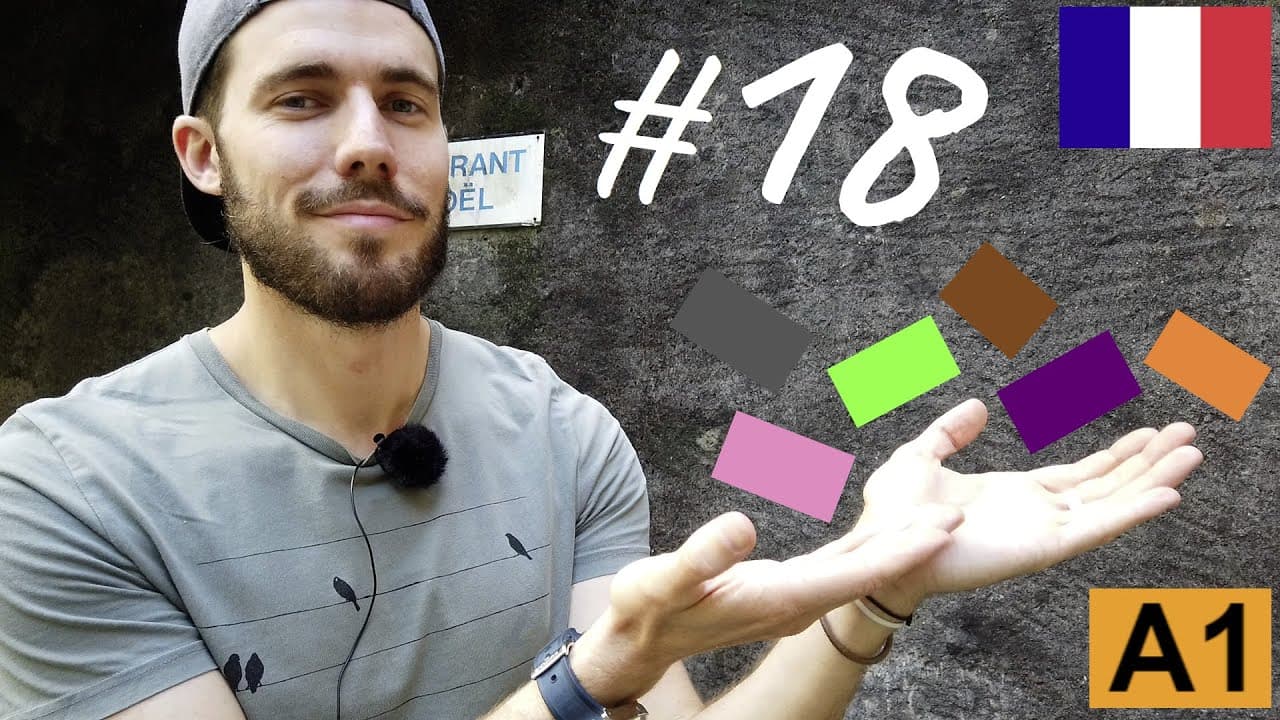 Les couleurs en français (suite)   A1 #18   (fr sub)