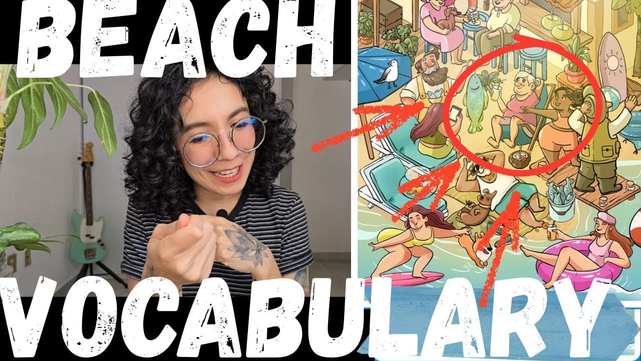 🇲🇽 Describe a Beach Scene in Spanish | Objects, Actions & Summer Vocabulary