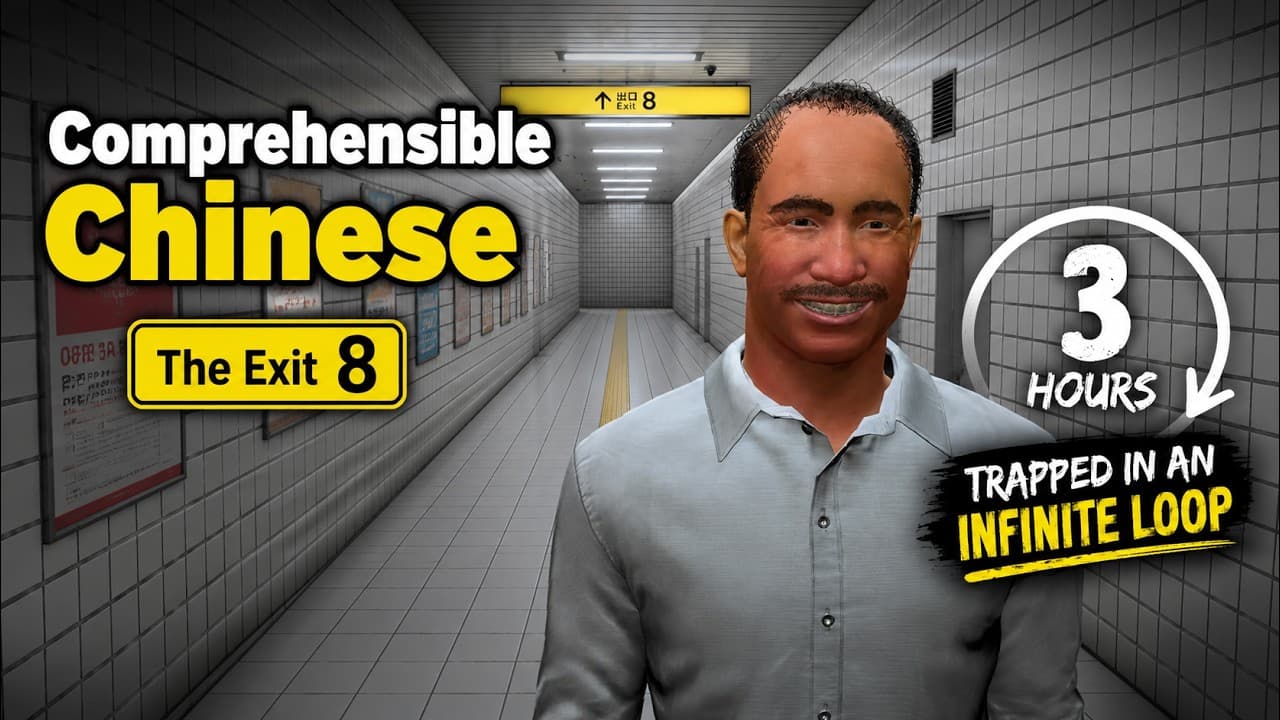 I Was Trapped in an Infinite Loop for 3+ Hours in The Exit 8 | Comprehensible Chinese Gaming