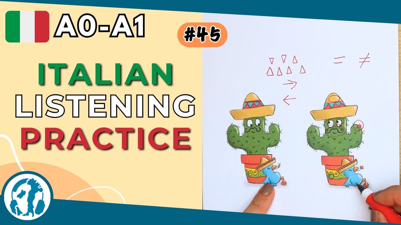 🖼️ 🔍 #45 | Spot the difference - Cactus (Italian A0-A1)