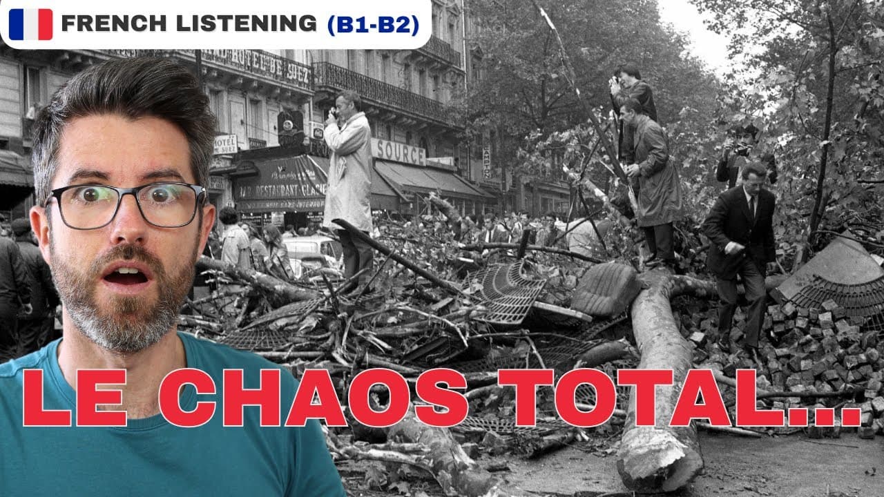 Mai 68 : La plus grande grève de l'histoire de France | Intermediate learners listening