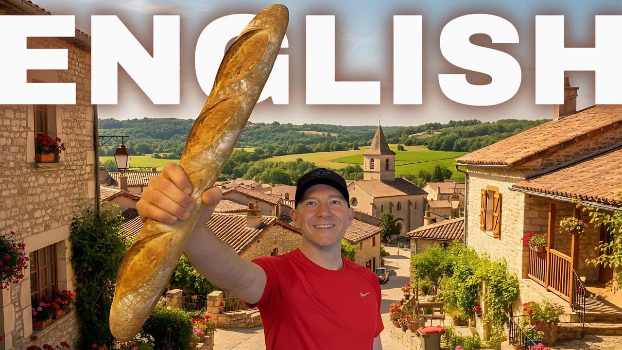 Running for a Baguette | Learn Real English While We Run in France | Comprehensible Input
