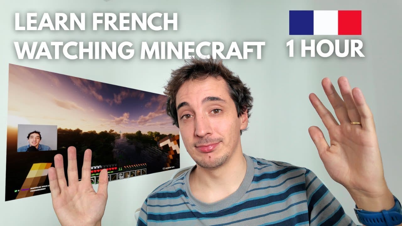 Learn French with Minecraft #2 - Intermediate French Gaming