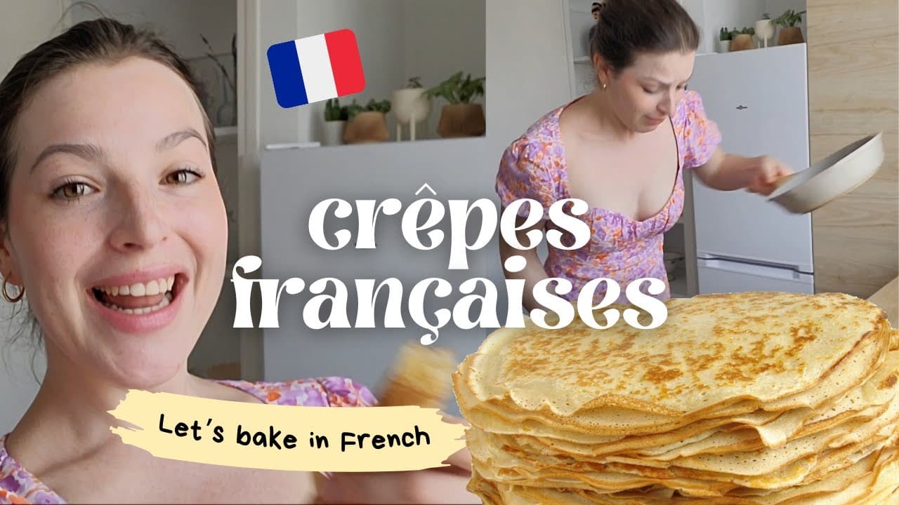 Let's bake in French - the crêpe recipe 🥞🇫🇷 [FR SUBS]