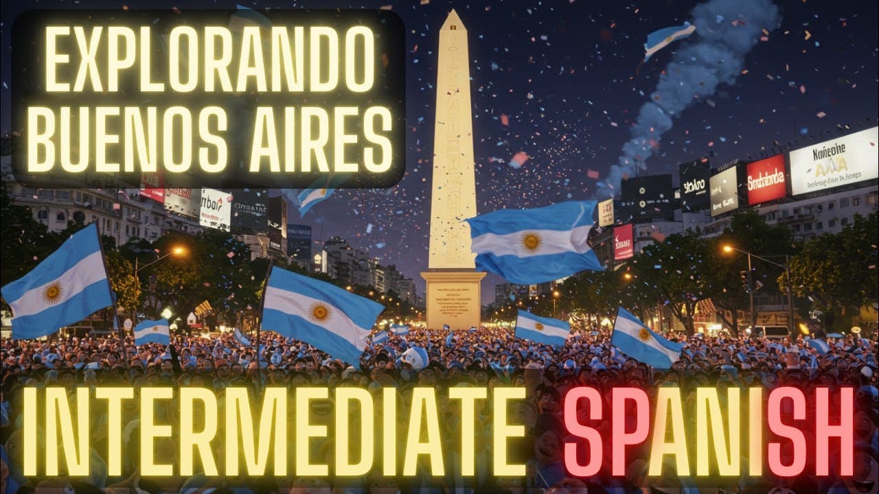 Exploring Buenos Aires! Real-Life Spanish for INTERMEDIATES (Comprehensible Input)