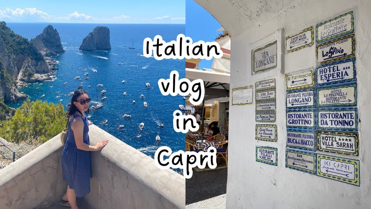 Italian vlog: fuga a Capri con mia sorella (subs)