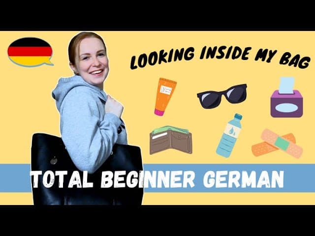 Things I Carry In My Bag │Total Beginner German