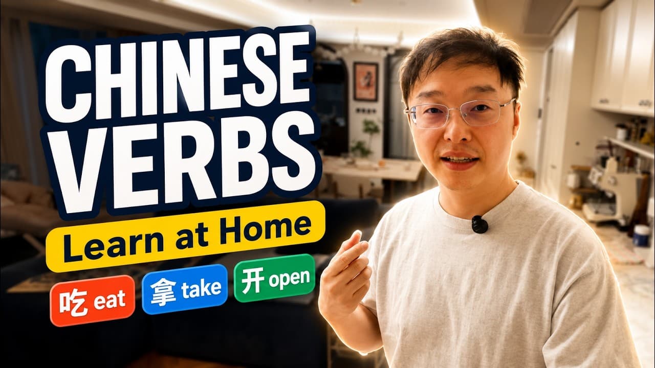 适合初学者的 超级简单的中文常用动词