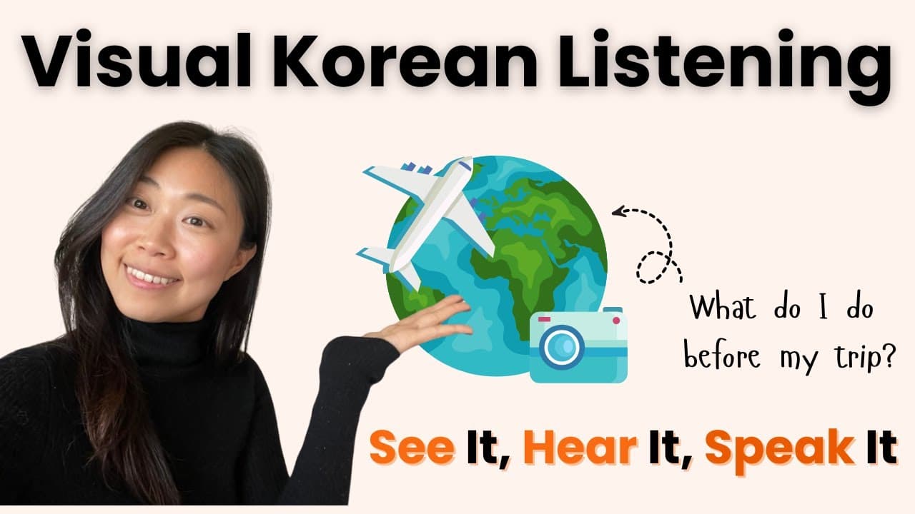 Visual Korean Listening For Beginners || Let's get ready for the travel ✈️