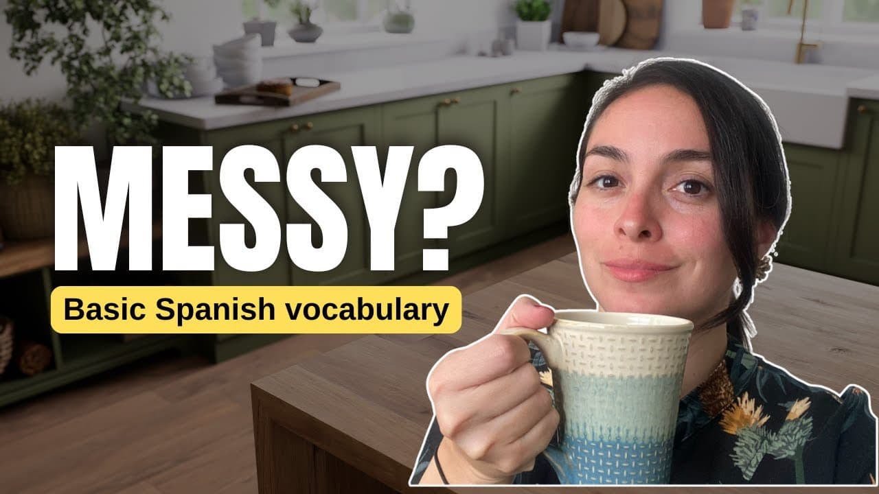 Learn kitchen vocabulary | Comprehensible input in Spanish