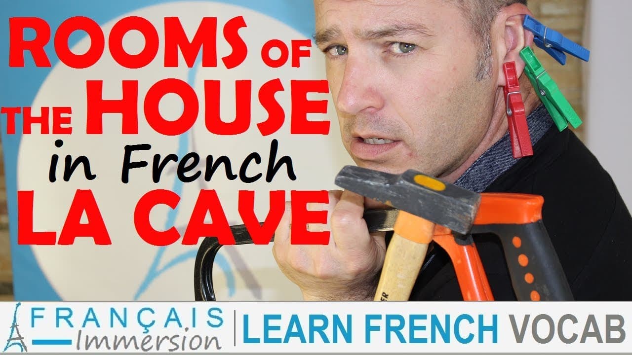 Rooms of the House in French LAUNDRY/BASEMENT/GARAGE/CAVE/BUANDERIE - Les pièces de la maison +FUN!