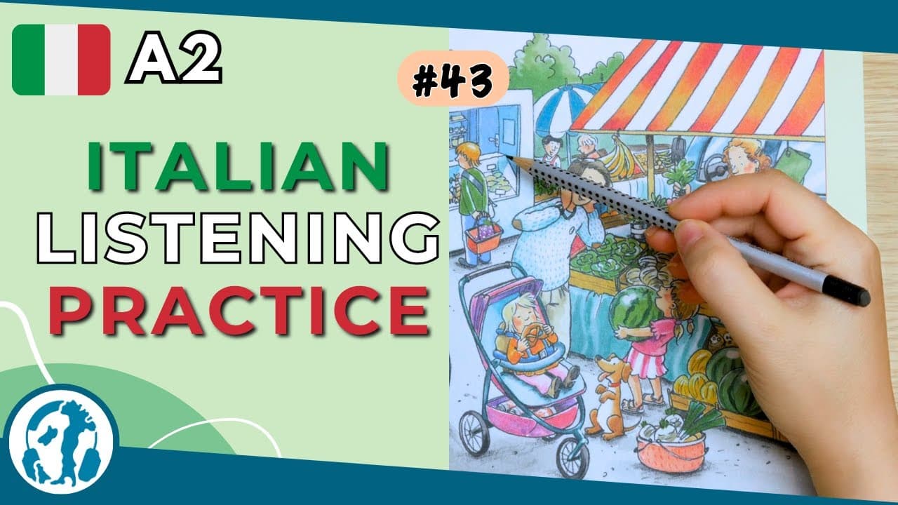 🖼️  #43 | Spot the difference (market) (Italian for beginners)