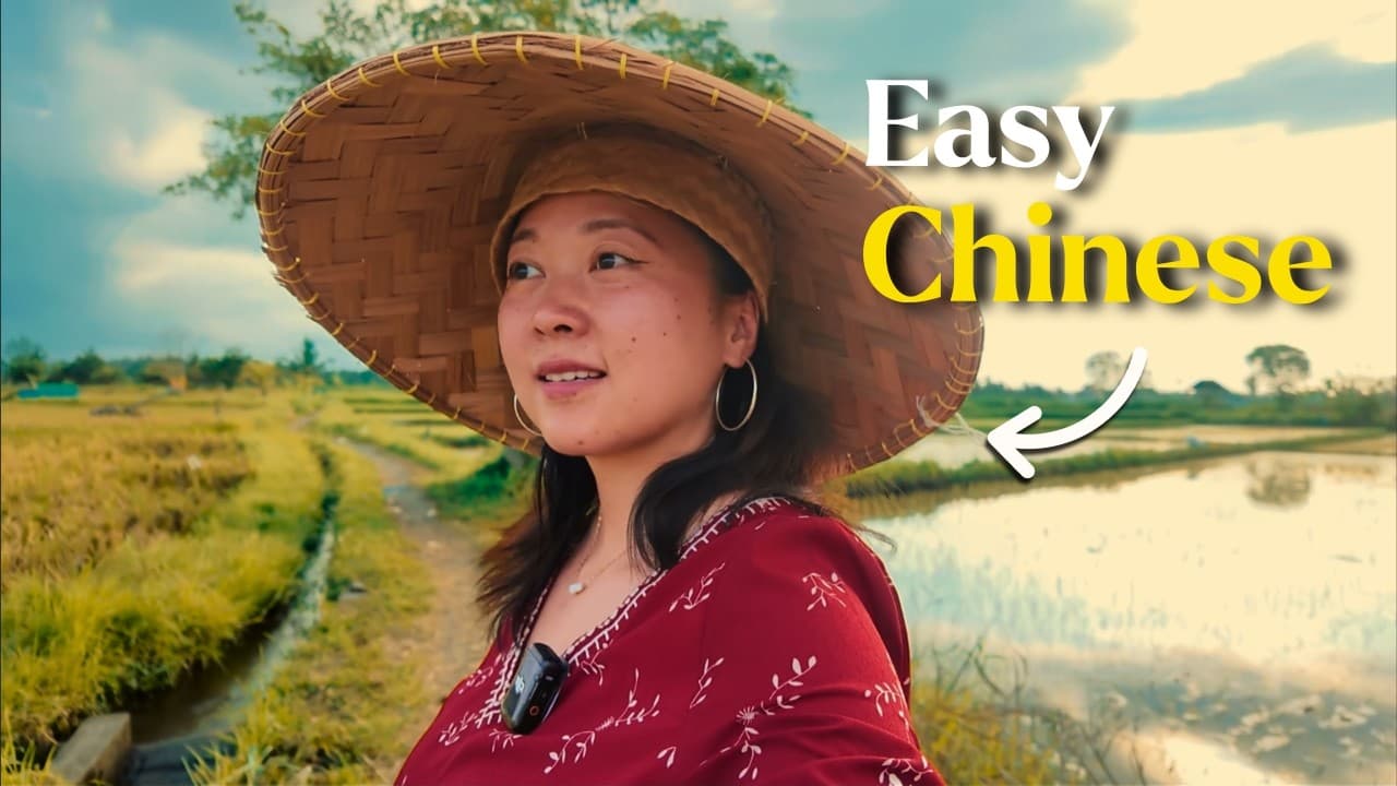 Go for a walk with me in Bali | super beginner Mandarin