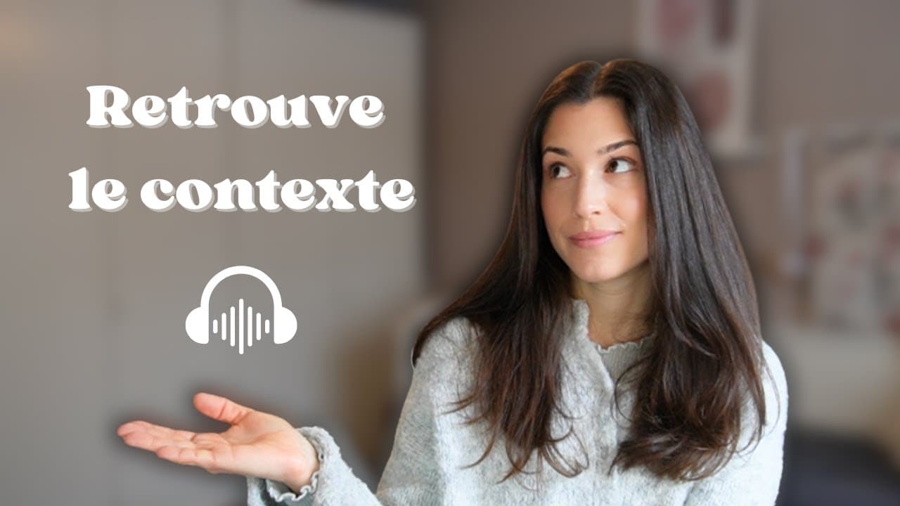 Compréhension orale en français : Écoute ces phrases et devine la situation (sous-titres FR/EN)