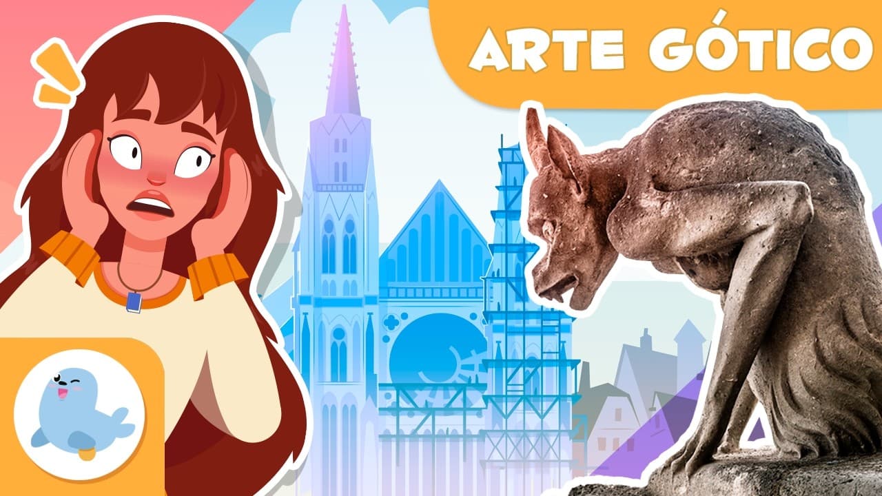 ARTE GÓTICO para niños 🏰 Arquitectura, vidrieras y esculturas de la Edad Media 🎨