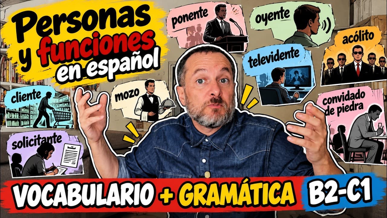 Cómo llamar a las personas según lo que hacen | Vocabulario y gramática B2-C1