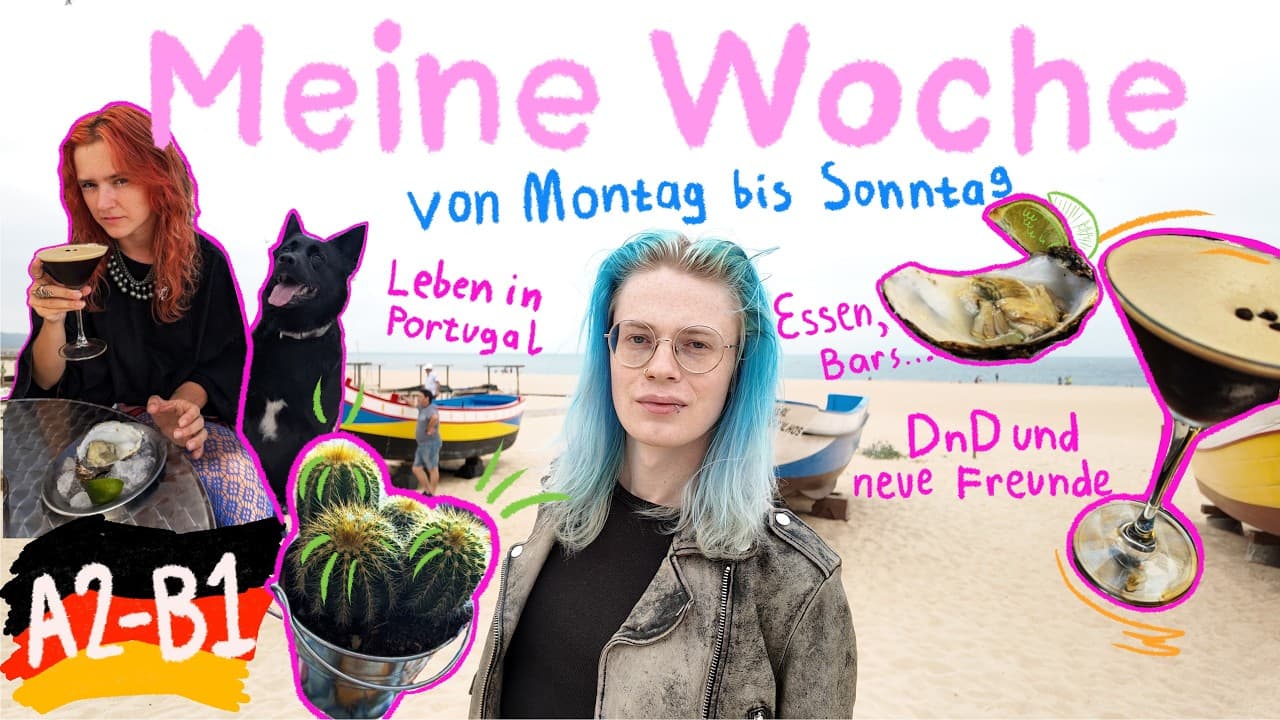 Real-life Vlog auf Deutsch / A2-B1 beginner to intermediate German comprehensible input with subs