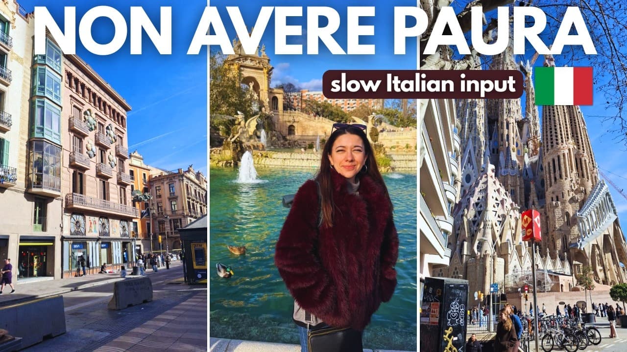 Cosa significa parlare una lingua davvero? Slow Italian Input [with subtitles]