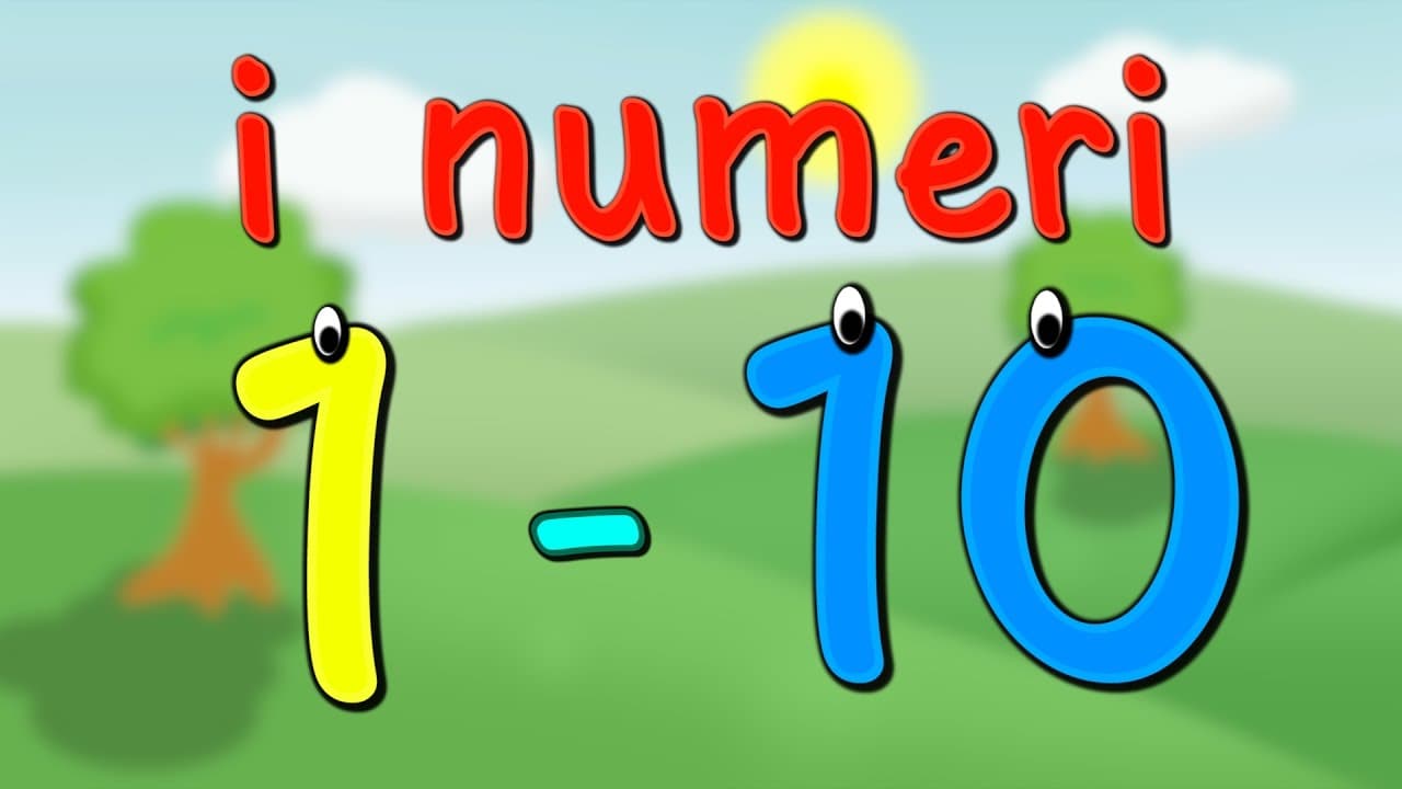 Impara i numeri da 1 a 10 in italiano per bambini | i numeri fino a 10