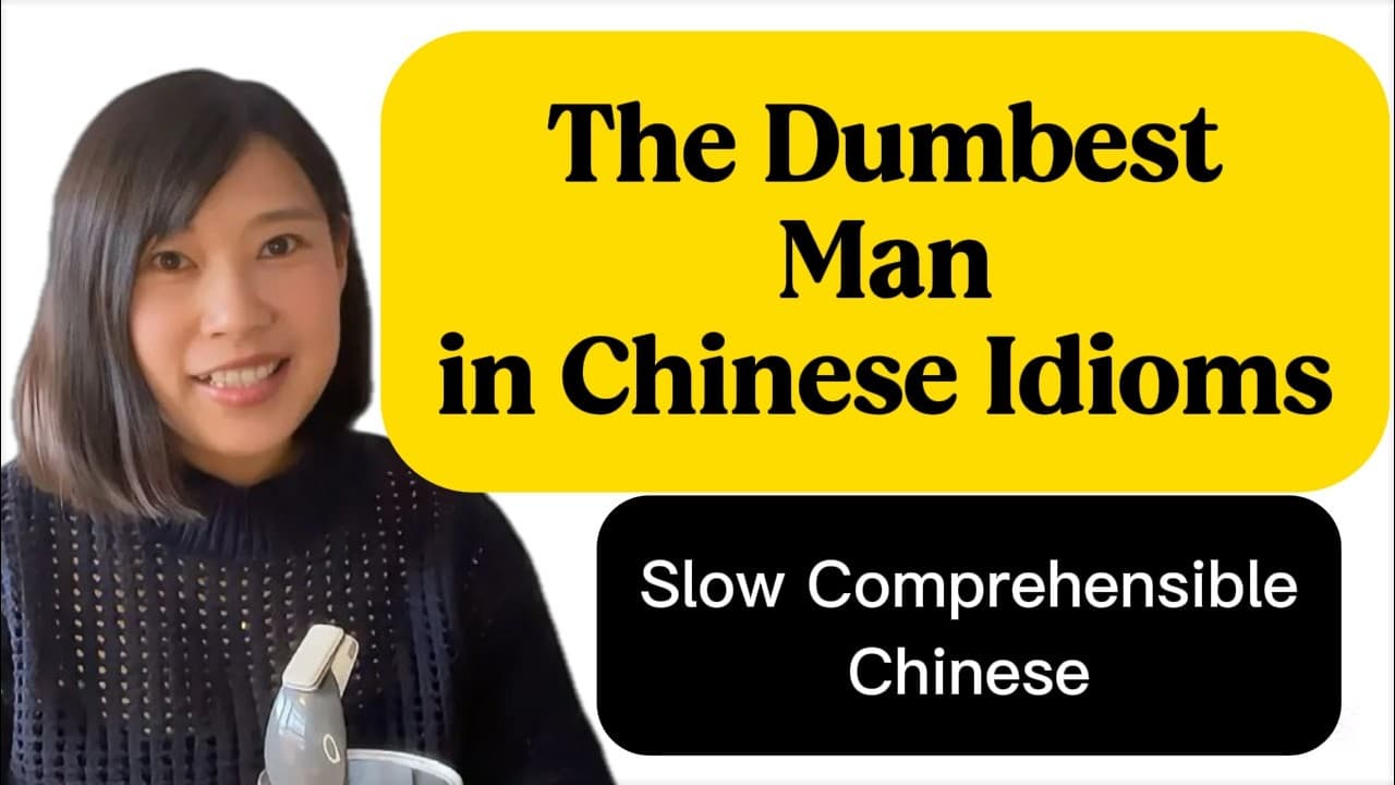 With English Subtitle The Dumbest Man in Chinese Idioms Comprehensible Chinese
