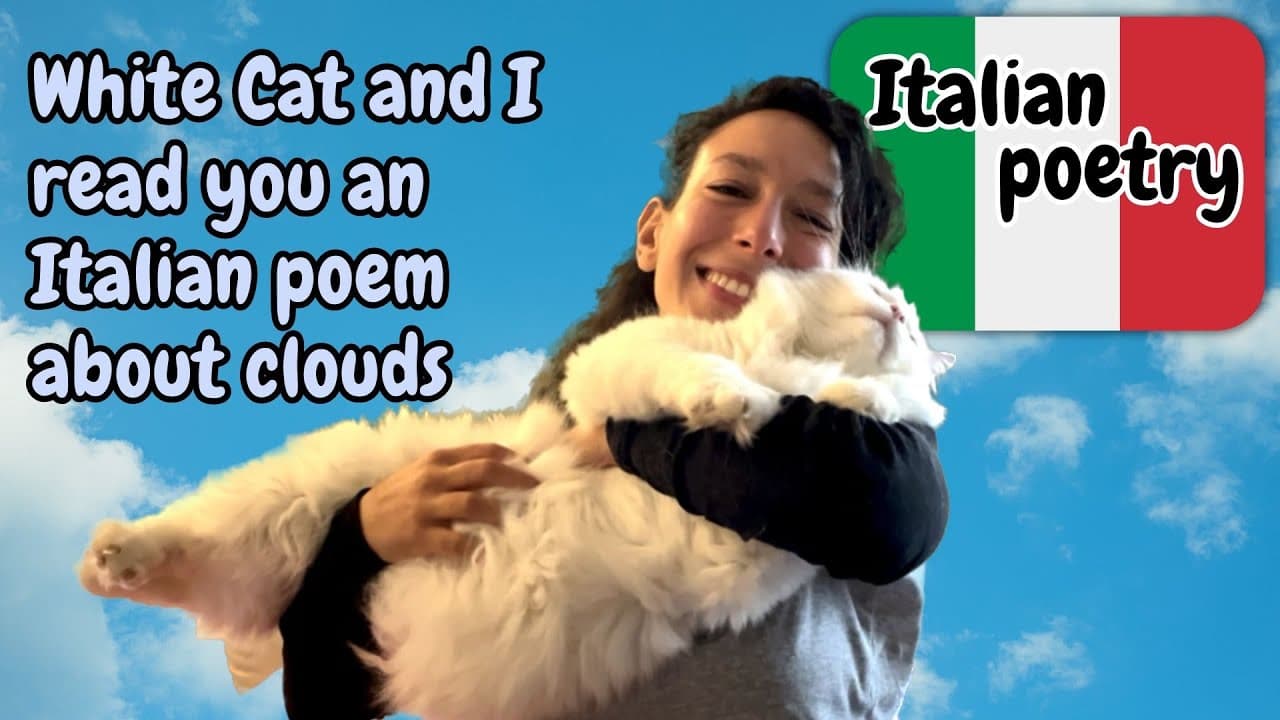 Learn Italian with poetry: Le nuvole di Fabrizio De André | Learn Italian by listening
