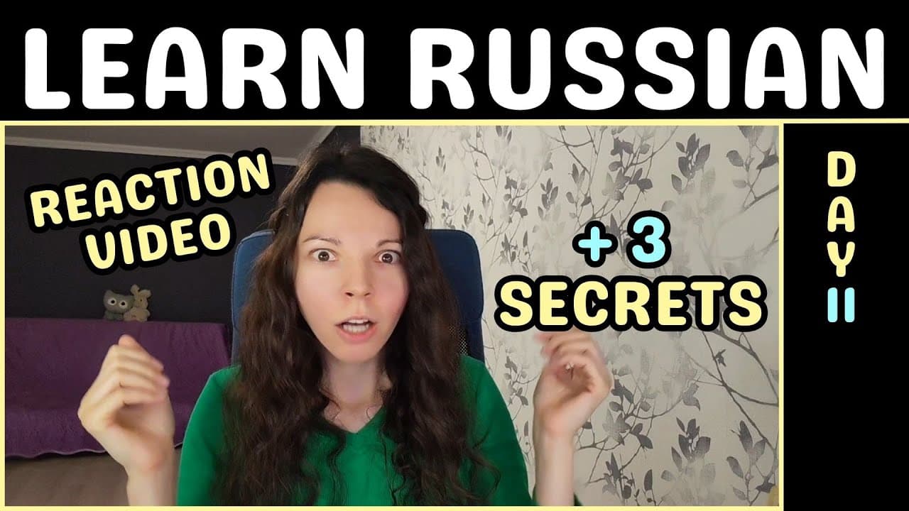 Reacting to My First Video in Russian! 😱 | 3 Secrets Revealed | Learn Russian A2 | 50-Day Challenge