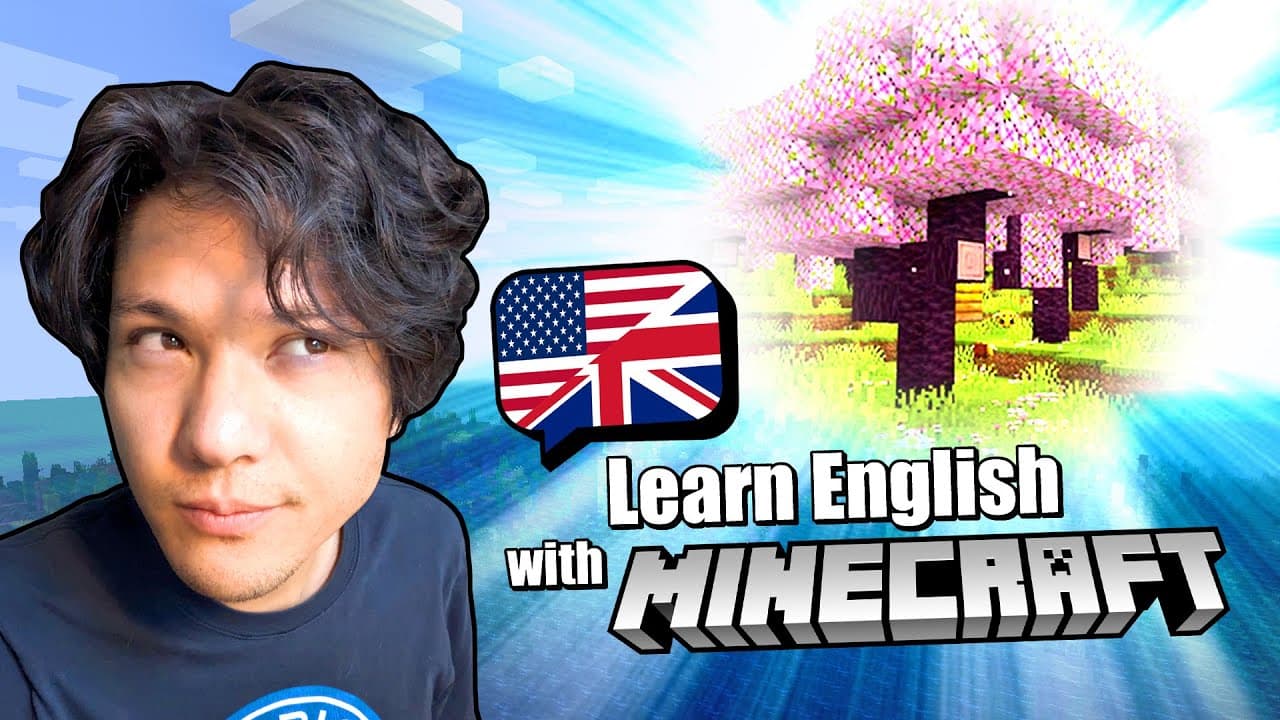 Learn English with Minecraft #15 - Searching for Cherry Blossoms 👀