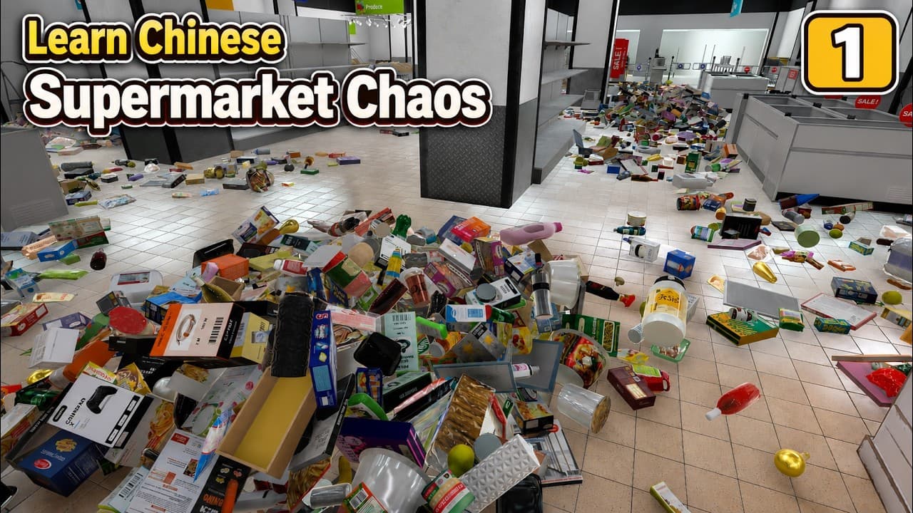 4,668 Items in One Supermarket?! Learn Chinese Supermarket Vocabulary While Gaming | HSK 3–4