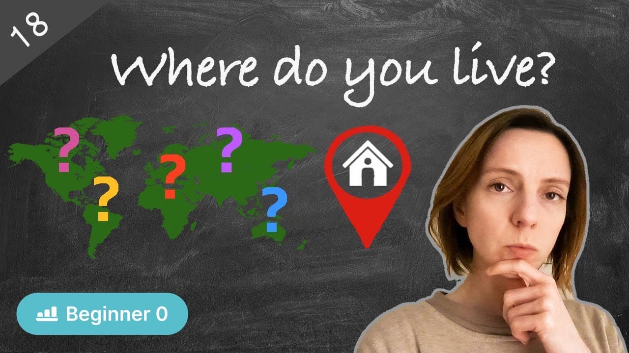 #18 Where do you live? (Zero Beginners - Comprehensible Russian Input - 面向絕對初學者的俄語)
