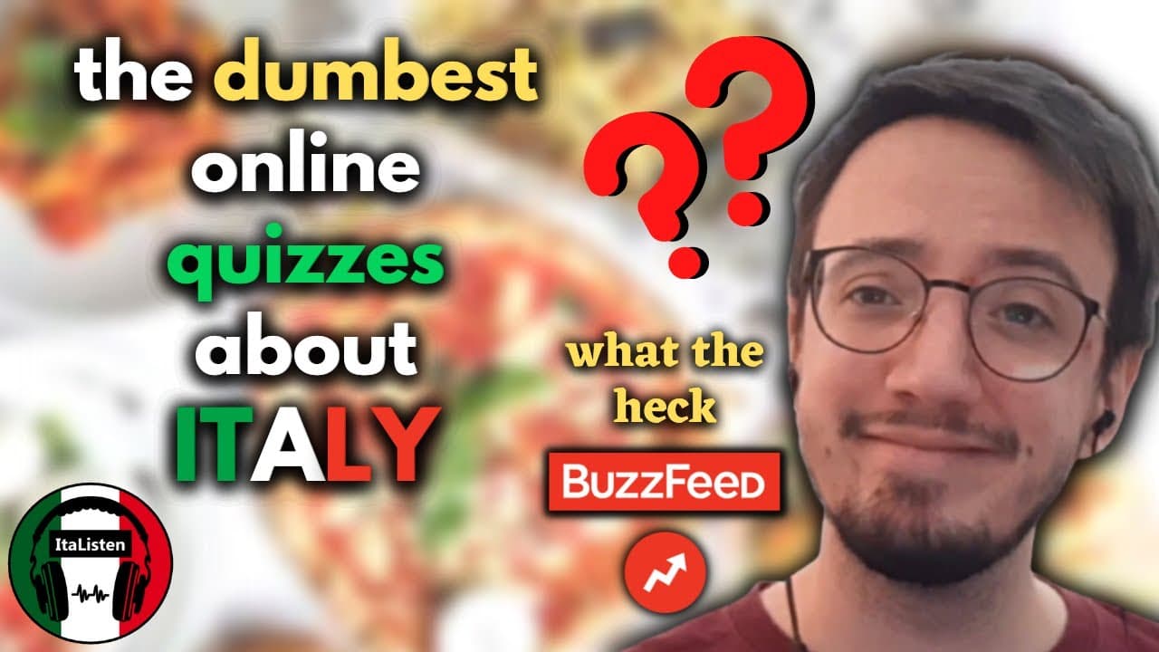 Italiano fa i QUIZ online più STUPIDI sull'ITALIA [sub IT/EN]
