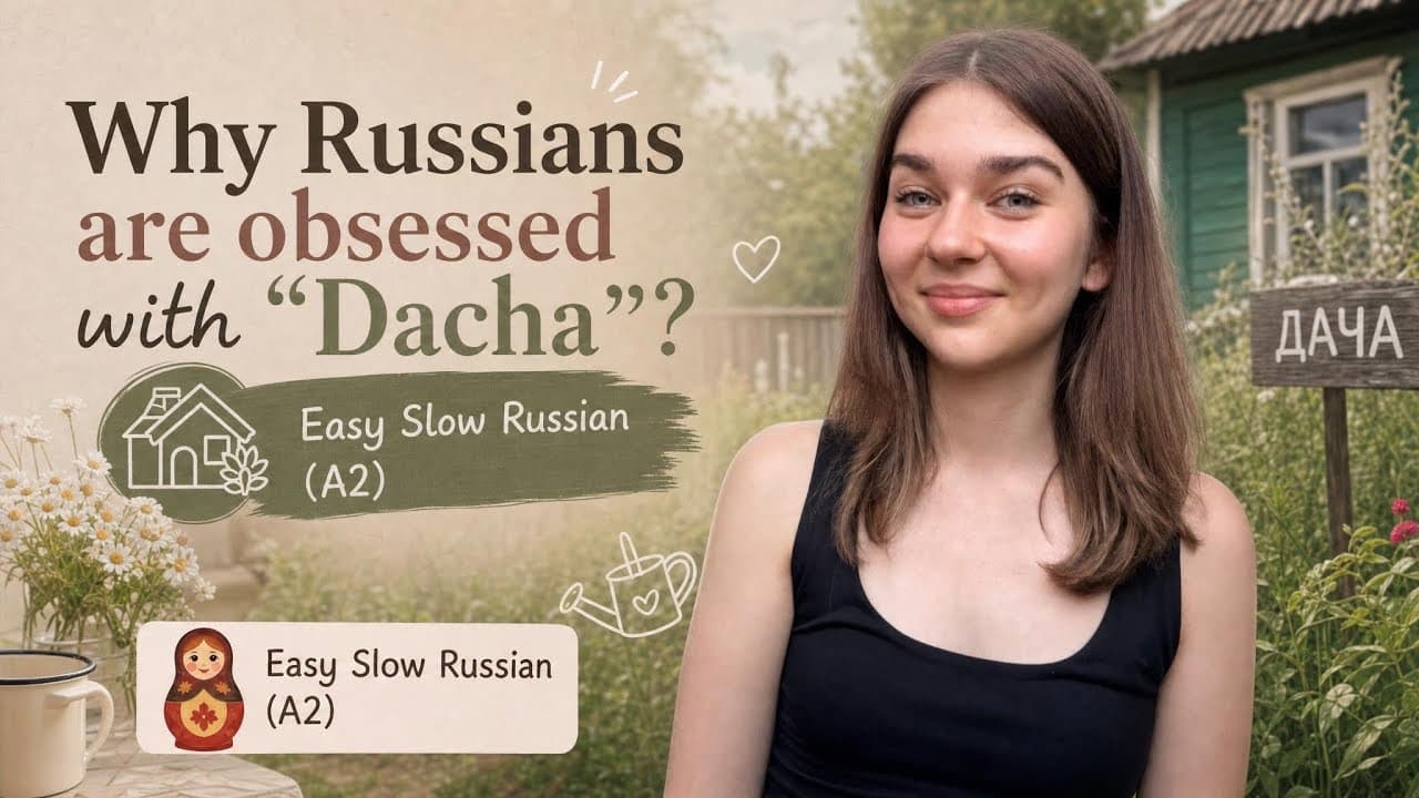 Why Russians are Obsessed with "Dacha"  Easy Slow Russian (A2)