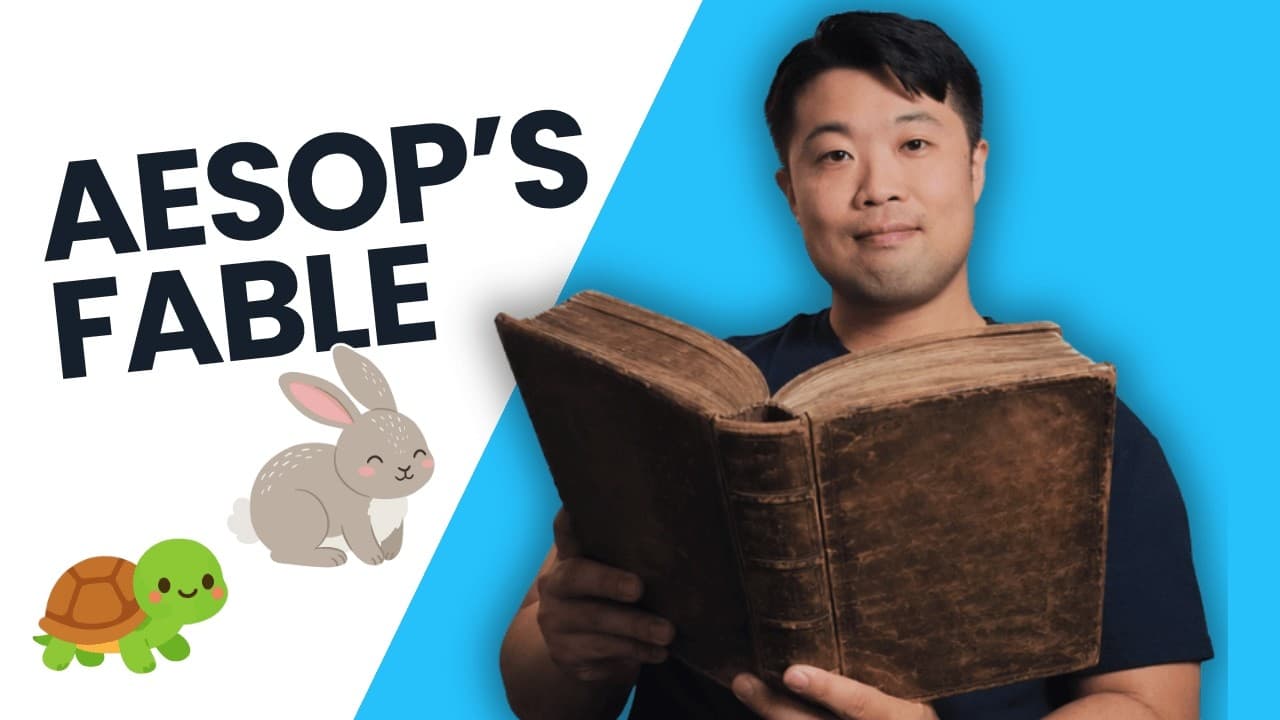 Aesop's Fable: The Tortoise and the Hare | Korean Comprehensible Input for Complete Beginner