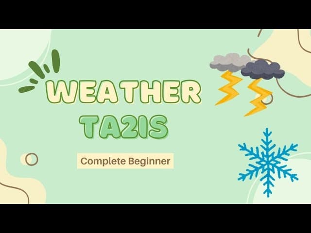 Weather - Lebanese Comprehensible Arabic