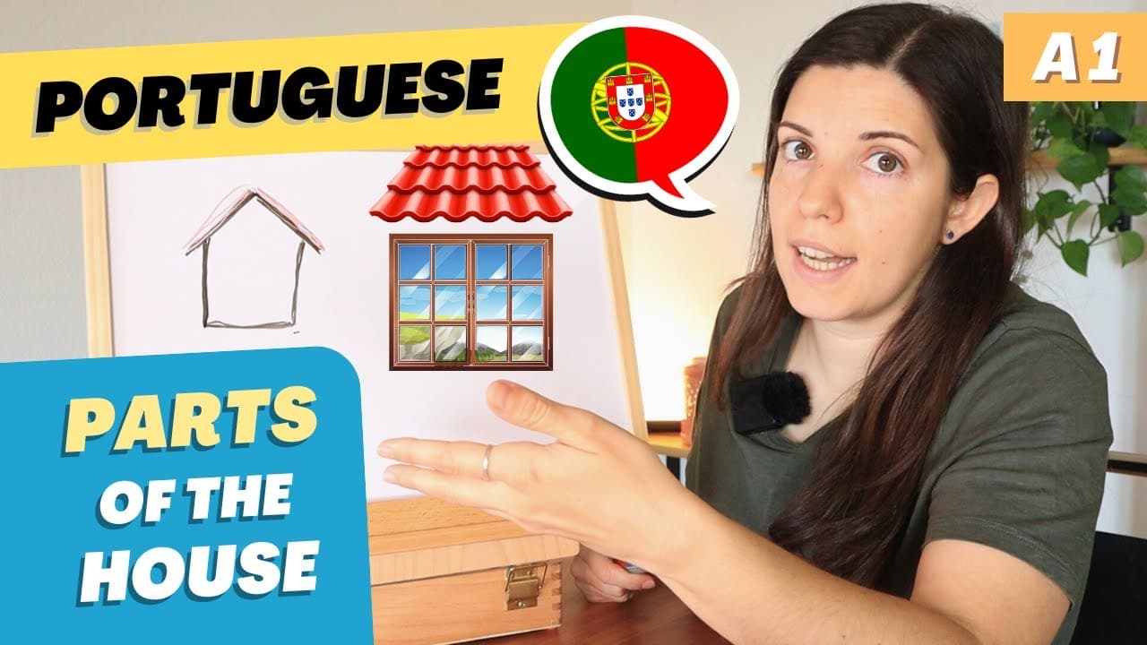 Describing parts of the house | A1 European Portuguese with comprehensible input