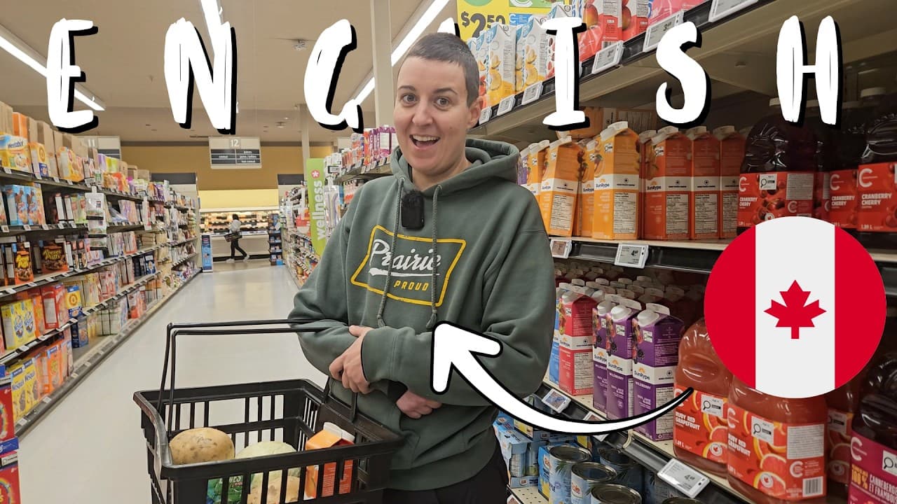 Learn Real English - Food Shopping At The Supermarket! 🛒 | Comprehensible Input A2 Beginner