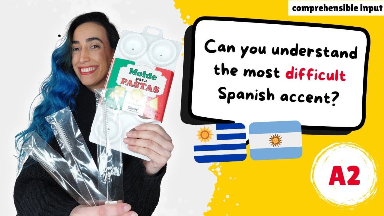 🎧 LISTENING PRACTICE FOR BEGINNERS IN RIOPLATENSE SPANISH 🇦🇷🇺🇾 | Showing you Rioplatense products!