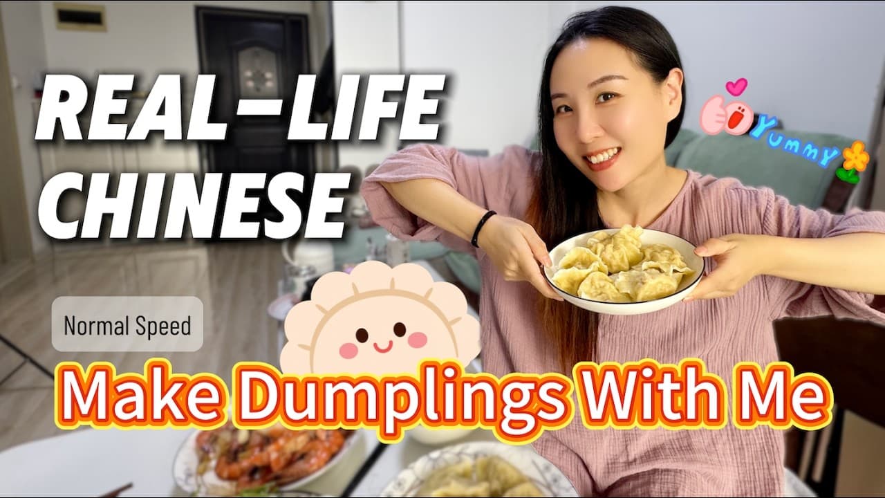 Making Dumplings in Chinese | Real Life Chinese by Scene (HSK 2-4)