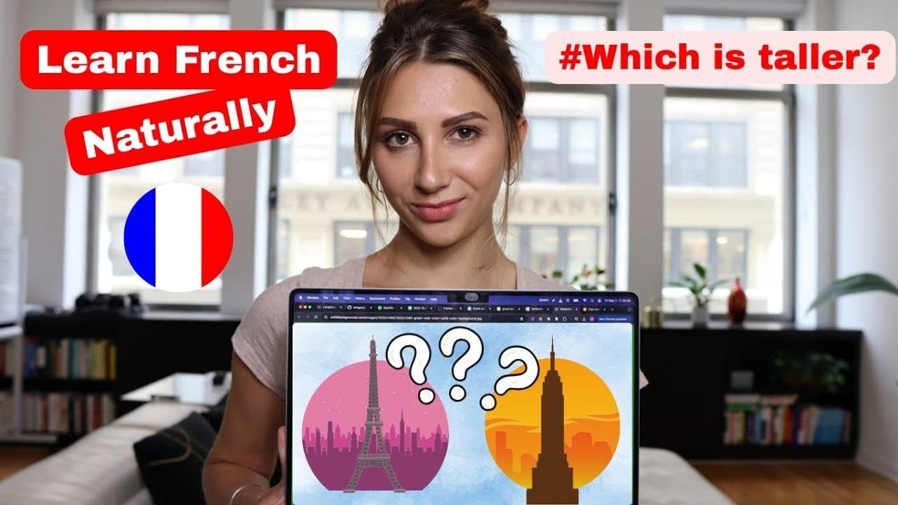 100% Easy French - What's Taller?  (Comprehensible Input)