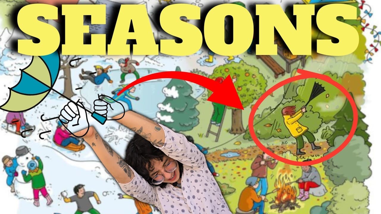 Describe a Picture in Spanish: Seasons & Weather 🌦️❄️ (Listening Practice)