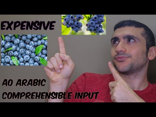 Why Are Blueberries Expensive? (A0 Arabic Comprehensible)