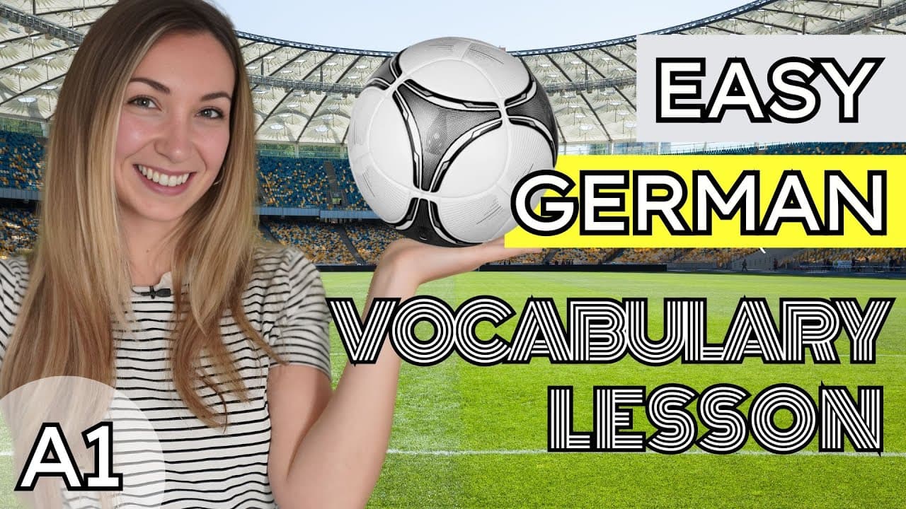 Easy German Vocabulary Lesson for Beginners | COMPREHENSIBLE INPUT (Football EM Edition)
