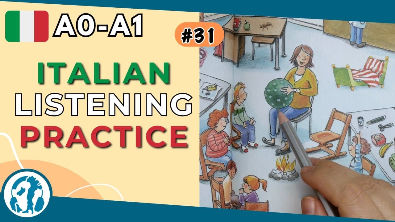 🖼️ #31 | Classroom (Italian comprehensible input A0-A1)