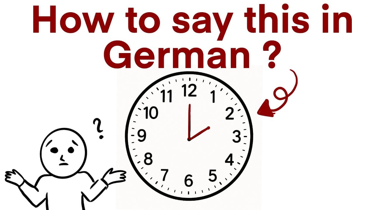 Comprehensible Input German (Super Beginner) - How to Tell Time in German
