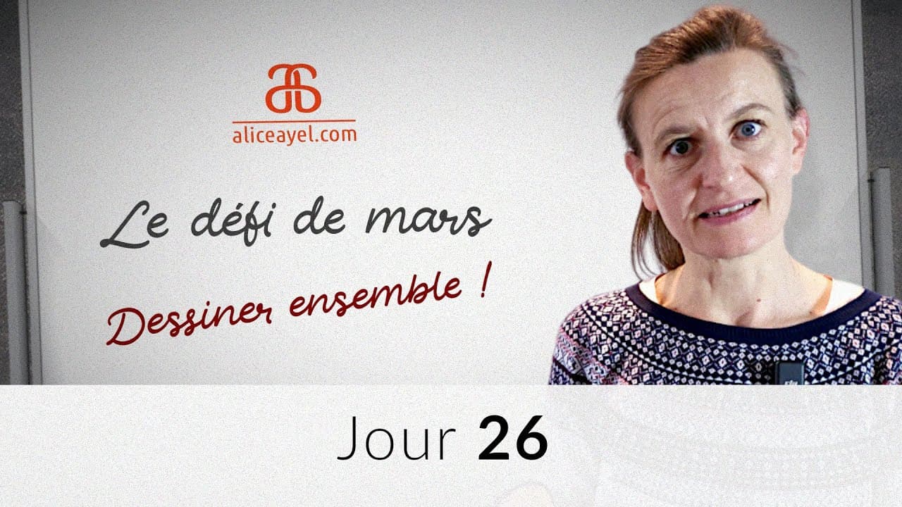 Le défi de Mars - Jour 26 : dessiner le collier de perles noires