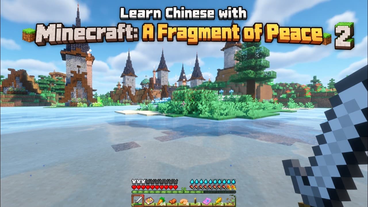Minecraft: A Fragment of Peace | Learn Chinese | EP02 – A Village Full of Secrets