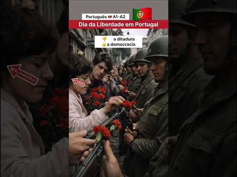 Dia de Liberdade em Portugal 🇵🇹 25 de abril 2026 #learnportuguese #aprenderportugues #liberdade