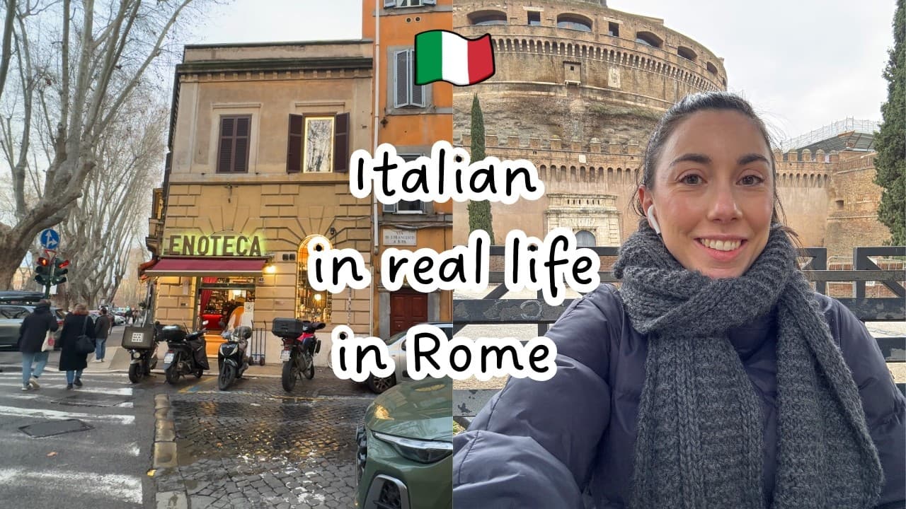 Italian vlog: brevi momenti di vita quotidiana a Roma (multiple subtitles)